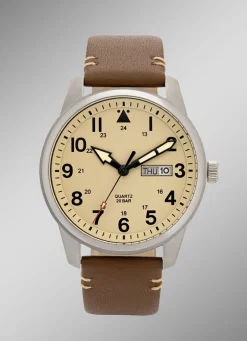 Para Quartz-Herrenuhr in Flieger-Optik