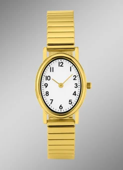 Para-Quartz-Damenuhr mit Edelstahlgehäuse