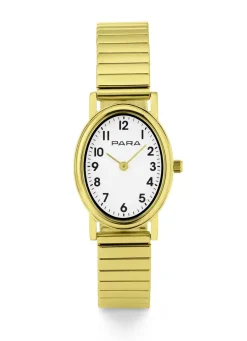 Para-Quartz-Damenuhr mit Edelstahlgehäuse