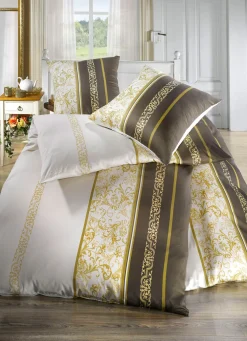 Pflegeleichte Bettwäsche-Garnitur aus 100% Mako-Baumwolle