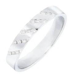 Platin Damenring mit Brillanten