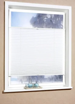 Plissee-Rollos für Montage am Fensterrahmen ohne Bohren