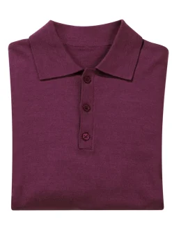 Polopullover mit kurzer Knopfleiste in 4 Farben