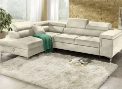 Polsterecke mit Bettfunktion und Komfortschaum-Polsterung