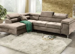 Polsterecke mit Bettfunktion und Komfortschaum-Polsterung