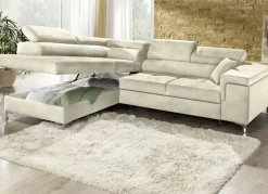 Polsterecke mit Bettfunktion und Komfortschaum-Polsterung