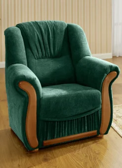 Polstermöbel mit angenehmem, hochflorigem Stoffbezug