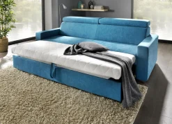 Polstermöbel mit Bettfunktion und verstellbaren Kopfstützen