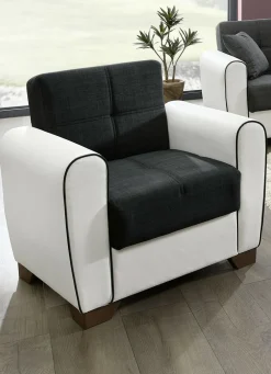 Polstermöbel mit Bettfunktion und Bettkasten