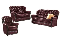 Polstermöbel mit Bezug aus echtem Leder