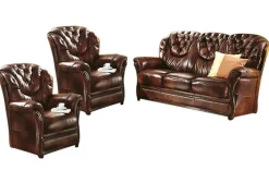 Polstermöbel mit Bezug aus echtem Leder