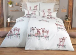 Polycotton-Bettwäsche-Garnitur mit Reißverschluss