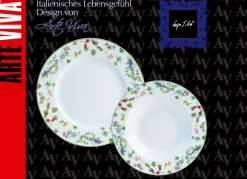 Porzellan-Geschirr Millefiori aus hochwertigem weißen Porzellan