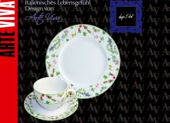 Porzellan-Geschirr Millefiori aus hochwertigem weißen Porzellan