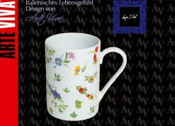 Porzellan-Geschirr Millefiori aus hochwertigem weißen Porzellan