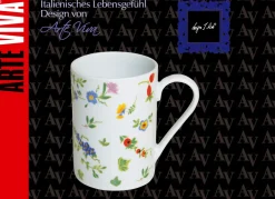 Porzellan-Geschirr Millefiori aus hochwertigem weißen Porzellan