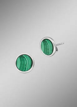 Powerful Stone Ohrstecker mit Malachit