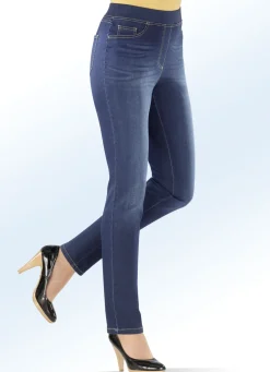 Power-Stretch-Jeans in Schlupfform