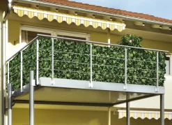 Praktischer Sichtschutz aus stabilem Kunststoffgeflecht