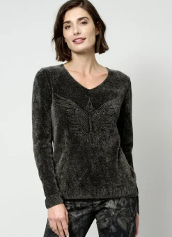 Pullover aus Chenillegarn