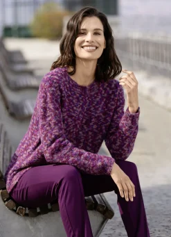 Pullover aus hochwertigem Bouclégarn