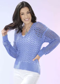 Pullover aus hochwertigem Glanzeffektgarn