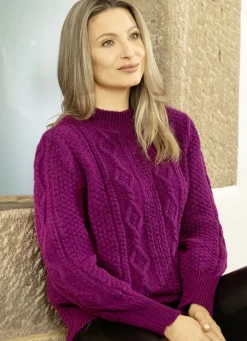 Pullover aus Melangegarn