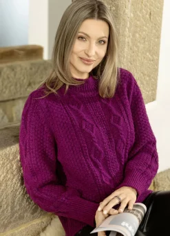 Pullover aus Melangegarn