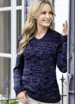 Pullover aus Melangegarn