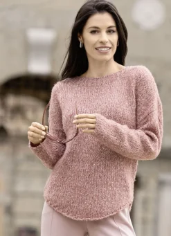 Pullover aus Melangegarn