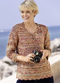 Pullover aus Melangegarn