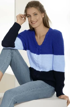 Pullover in Color-Blocking