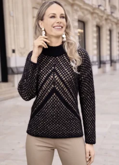 Pullover in doppellagiger Optik