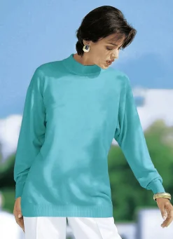 Pullover in Feinstrick mit Schurwolle