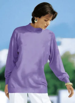 Pullover in Feinstrick mit Schurwolle