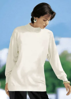 Pullover in Feinstrick mit Schurwolle