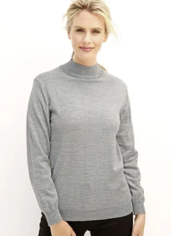 Pullover in Feinstrick mit Schurwolle