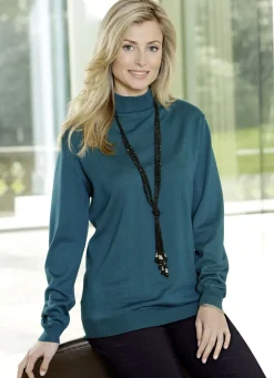 Pullover in Feinstrick mit Schurwolle