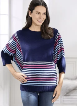 Pullover in Fledermausform