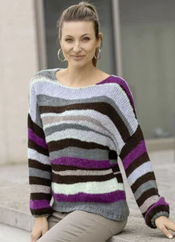 Pullover in Garnmix