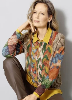 Pullover in Grafikdessin