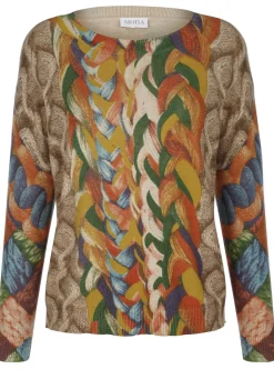 Pullover in Grafikdessin