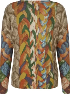 Pullover in Grafikdessin