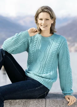 Pullover in Grobstrick