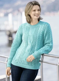 Pullover in Grobstrick