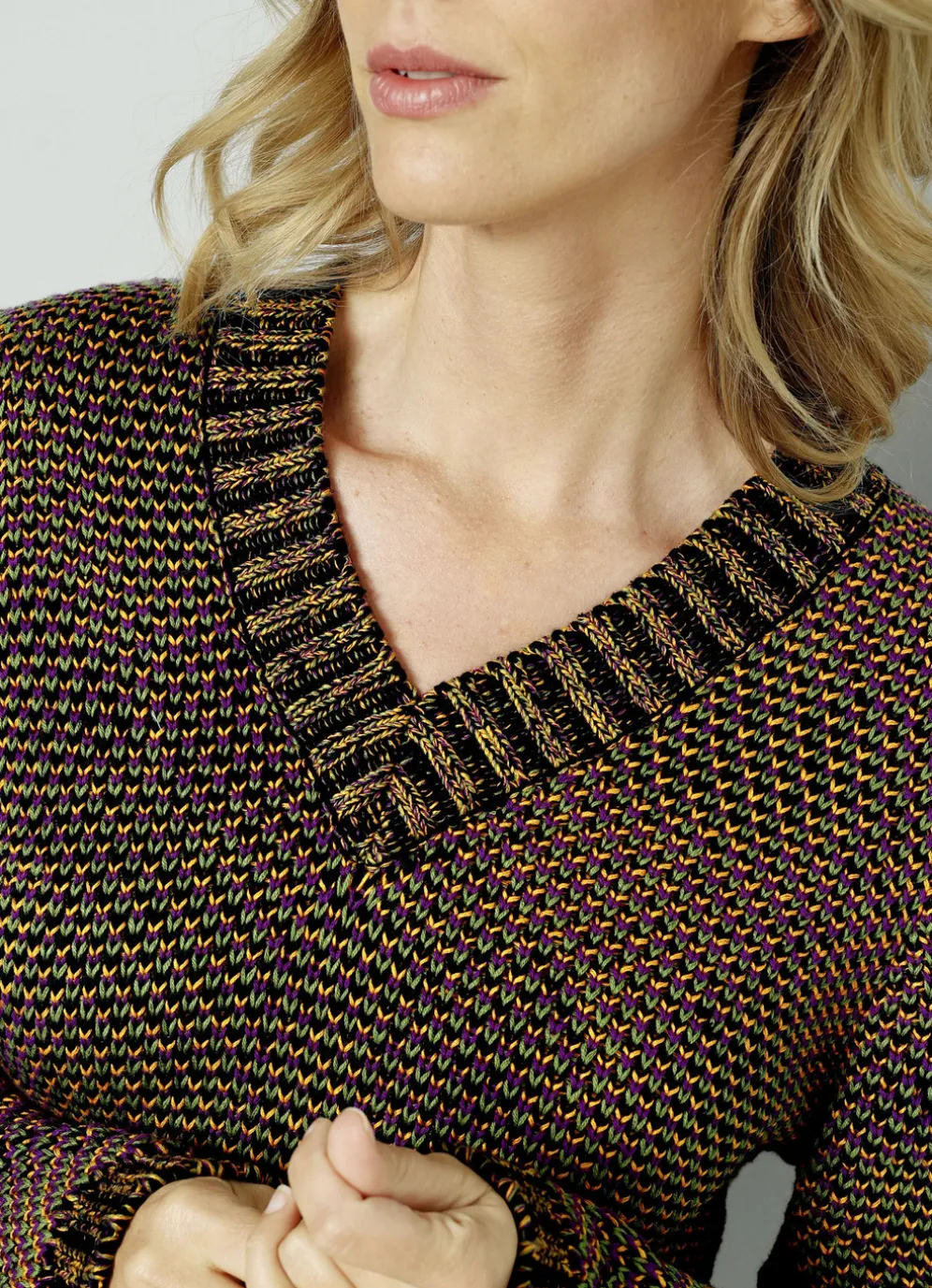 Pullover in Grobstrick