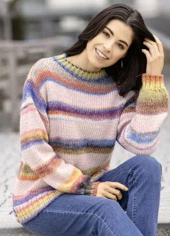 Pullover in Grobstrick