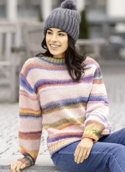 Pullover in Grobstrick