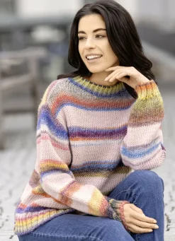 Pullover in Grobstrick