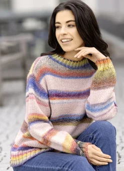 Pullover in Grobstrick